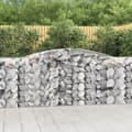 Miniatyrbilde 1 av 6: vidaXL Gabionkurver buede 5 stk 400x50x100/120 cm galvanisert jern