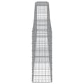Miniatyrbillede 5 af 6: vidaXL buede gabionkurve 15 stk. 400x30x80/100 cm galvaniseret jern