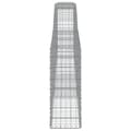Pikkukuva 5 / 6: vidaXL Kaarevat kivikorit 4 kpl 400x30x80/100 cm galvanoitu rauta