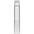 Miniatyrbillede 5 af 6: vidaXL buede gabionkurve 9 stk. 200x30x140/160 cm galvaniseret jern