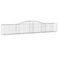 Miniatyrbillede 3 af 6: vidaXL buede gabionkurve 5 stk. 400x50x60/80 cm galvaniseret jern