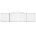 Miniatyrbilde 4 av 6: vidaXL Gabionkurver buede 15 stk 400x50x100/120 cm galvanisert jern