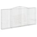 Pikkukuva 3 / 6: vidaXL Kaarevat kivikorit 3 kpl 400x30x180/200 cm galvanoitu rauta