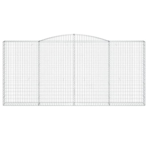 vidaXL Kaarevat kivikorit 3 kpl 400x30x180/200 cm galvanoitu rauta