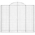 Miniatyrbilde 4 av 6: vidaXL Gabionkurver buede 20 stk 200x50x160/180 cm galvanisert jern