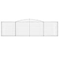 Miniatyrbillede 4 af 6: vidaXL buede gabionkurve 5 stk. 400x30x100/120 cm galvaniseret jern