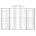 Pikkukuva 4 / 6: vidaXL Kaarevat kivikorit 4 kpl 200x30x120/140 cm galvanoitu rauta