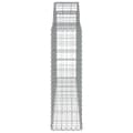 Miniatyrbillede 5 af 6: vidaXL buede gabionkurve 20 stk. 200x30x100/120 cm galvaniseret jern