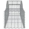 Miniatyrbillede 5 af 6: vidaXL buede gabionkurve 6 stk. 200x50x40/60 cm galvaniseret jern