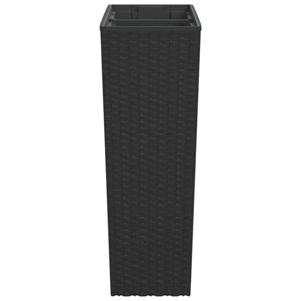 vidaXL plantekrukke 12/44 l udtagelig indsats PP rattanlook antracit