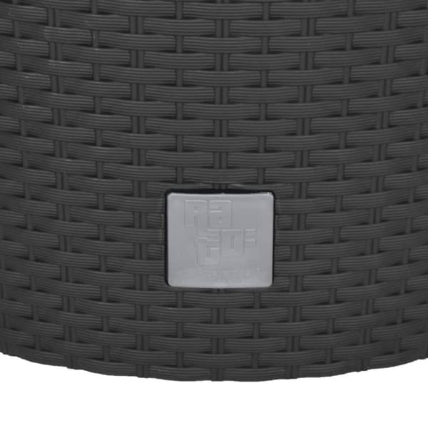 vidaXL Plantekasse med avtakbar potte antrasitt 35 / 37,5 L PP rotting