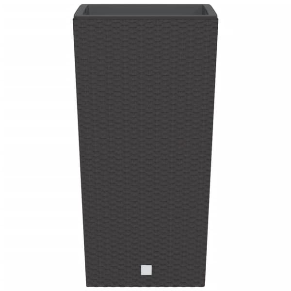 vidaXL plantekrukke 21/49 l udtagelig indsats PP rattanlook brun
