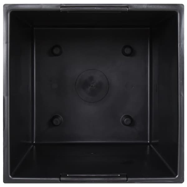 vidaXL plantekrukke 21/49 l udtagelig indsats PP rattanlook antracit