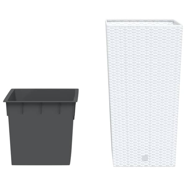vidaXL Plantekasse med avtakbar potte antrasitt 21 / 49 L PP rotting