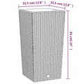 Miniatyrbilde 7 av 7: vidaXL Plantekasse med avtakbar potte antrasitt 21 / 49 L PP rotting