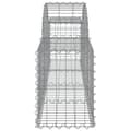 Miniatyrbillede 5 af 6: vidaXL buede gabionkurve 6 stk. 200x30x40/60 cm galvaniseret jern