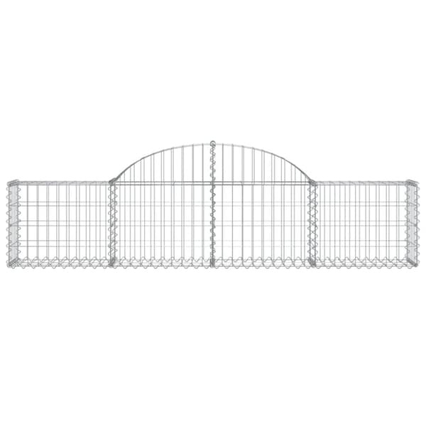 vidaXL Kaarevat kivikorit 5 kpl 200x30x40/60 cm galvanoitu rauta