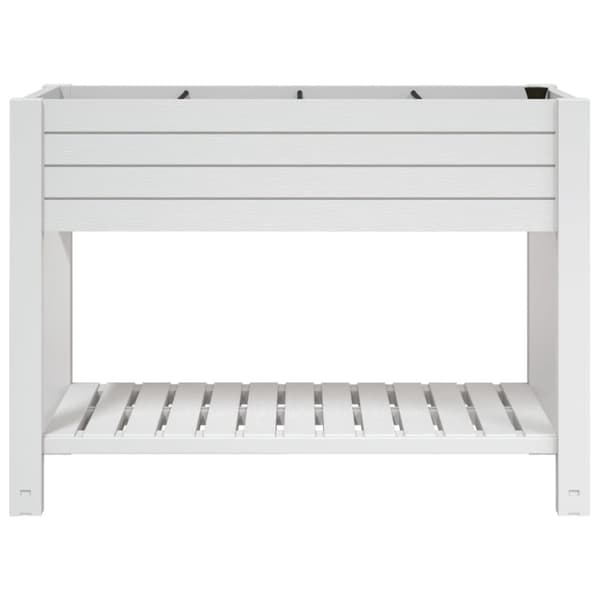 vidaXL højbed 110x45x79 cm polypropylen hvid