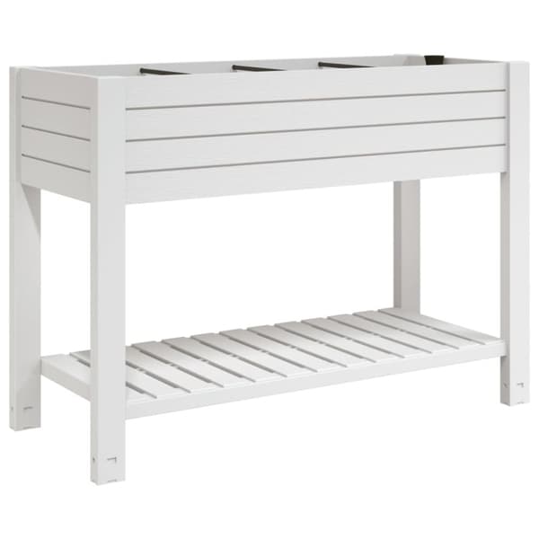 vidaXL højbed 110x45x79 cm polypropylen hvid