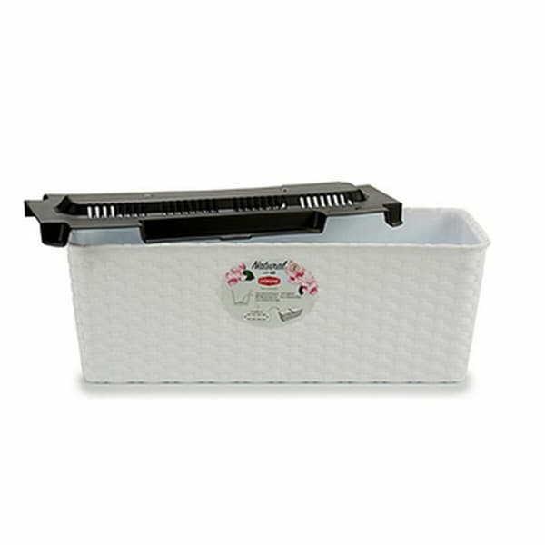 Blomlåda Stefanplast Vit Plast 39 x 13,5 x 15 cm (12 antal)