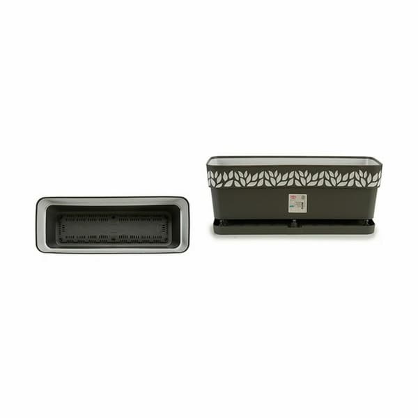 Blomlåda Stefanplast Cloe Antracitgrå Plast 49,5 x 17 x 19 cm (12 antal)