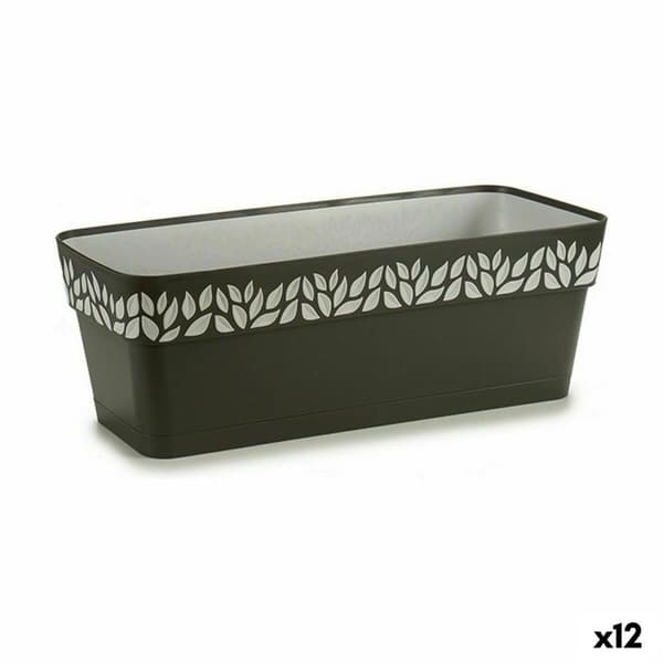 Blomlåda Stefanplast Cloe Antracitgrå Plast 49,5 x 17 x 19 cm (12 antal)