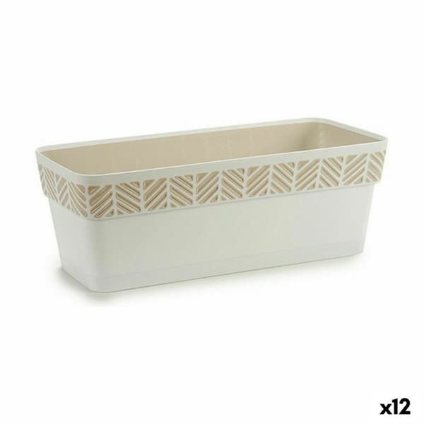 Blomlåda Stefanplast Orfeo Vit Plast 18,5 x 17 x 49,3 cm (12 antal)