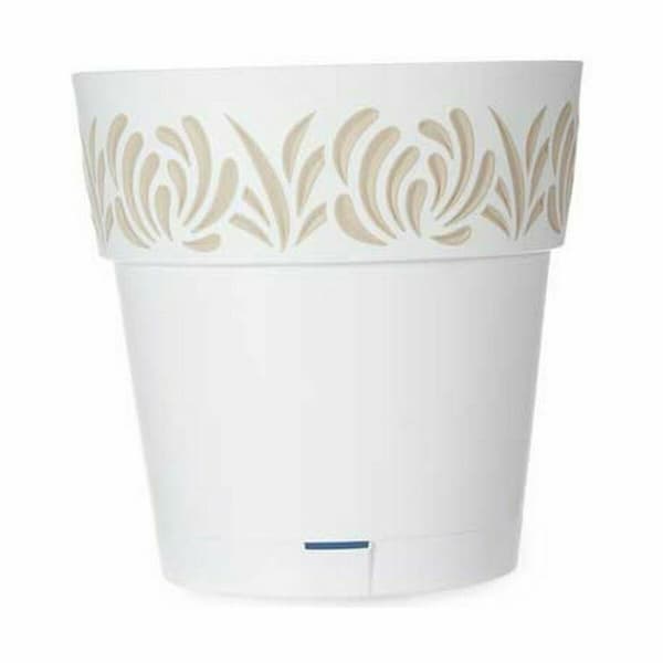 Självvattnande blomkruka Stefanplast Gaia Vit Plast 29 x 29 x 29 cm (6 antal)