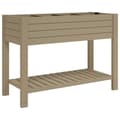 Miniatyrbilde 1 av 7: vidaXL Høybed lysebrun 110x45x79 cm polypropylen