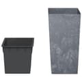 Miniatyrbilde 3 av 7: vidaXL Plantekasse med avtakbar potte grå 21 / 49 L PP-betong