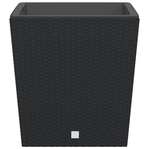 vidaXL plantekrukke 37/64 l udtagelig indsats PP rattanlook antracit