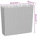 Miniatyrbillede 8 af 8: vidaXL plantekrukke 12/44 l udtagelig indsats PP rattanlook brun