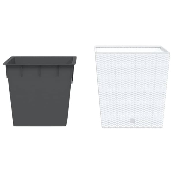 vidaXL Plantekasse med avtakbar potte antrasitt 37 / 64 L PP rotting