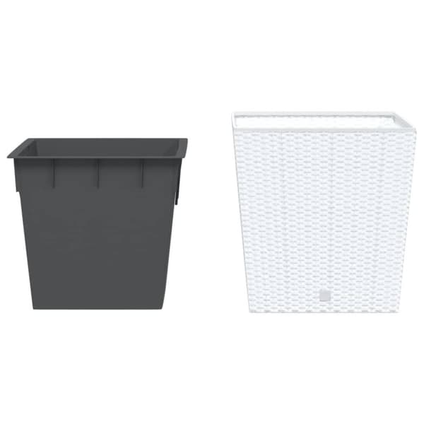 vidaXL Plantekasse med avtakbar potte antrasitt 37 / 64 L PP rotting