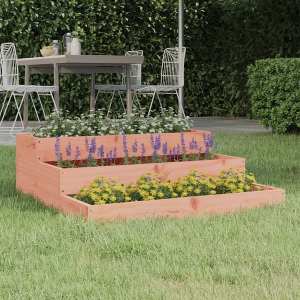 vidaXL Plantekasse 78x78x27 cm heltre douglasgran