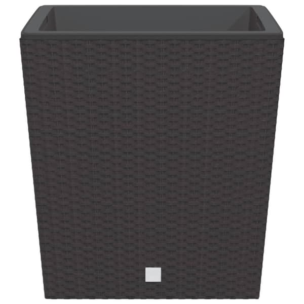 vidaXL plantekrukke 37/64 l udtagelig indsats PP rattanlook brun