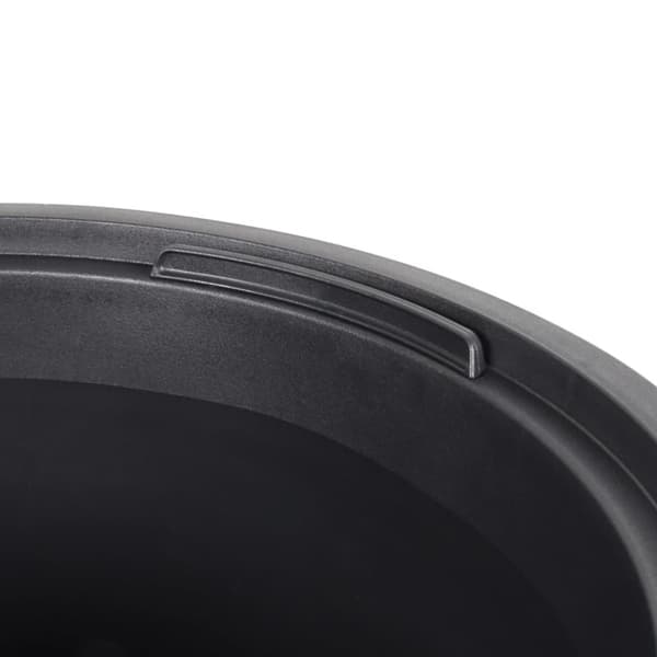 vidaXL Plantekasse med avtakbar potte antrasitt 18 / 45 L PP rillet