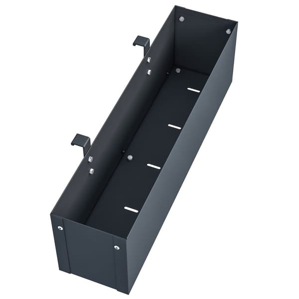 Hængende plantekasse - klik ombygning - 50x12x15cm - antracit