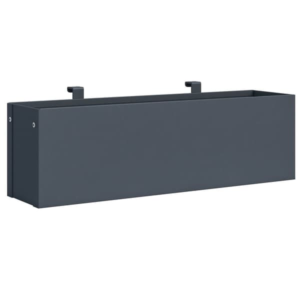 Hængende plantekasse - klik ombygning - 50x12x15cm - antracit