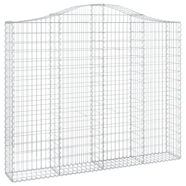 vidaXL Kaarevat kivikorit 12 kpl 200x30x160/180 cm galvanoitu rauta