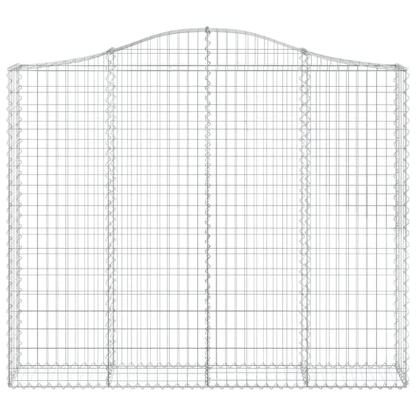 vidaXL Kaarevat kivikorit 12 kpl 200x30x160/180 cm galvanoitu rauta