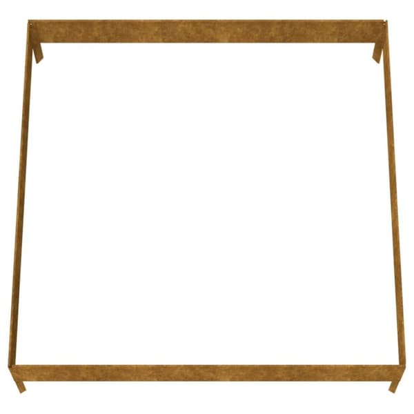 vidaXL Høybed 100x100x26 cm cortenstål