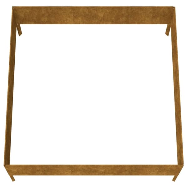 vidaXL Høybed 100x100x41 cm cortenstål