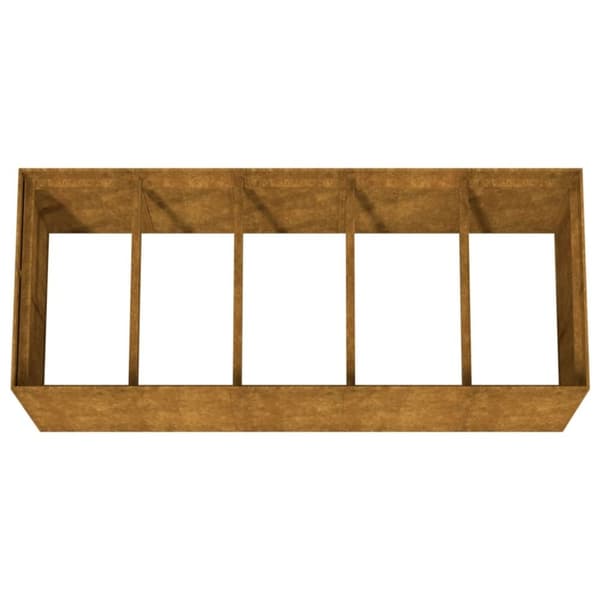 vidaXL Høybed 200x80x80 cm cortenstål