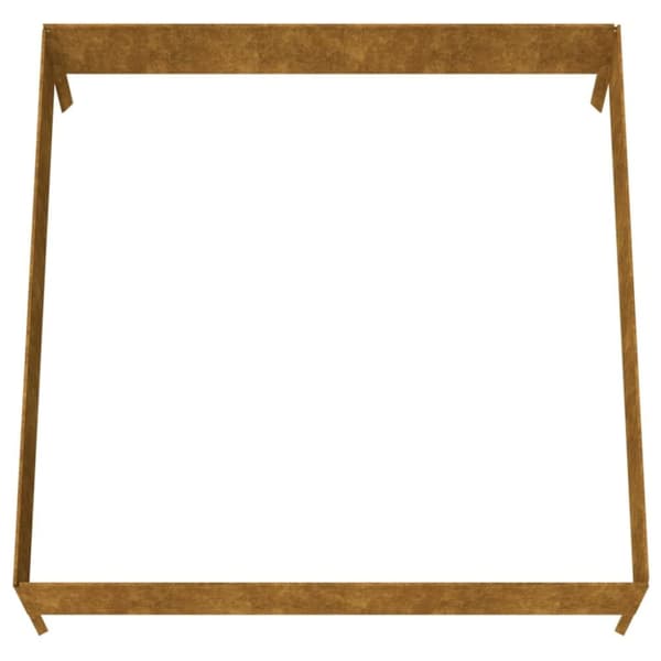 vidaXL Høybed 100x100x33,5 cm cortenstål