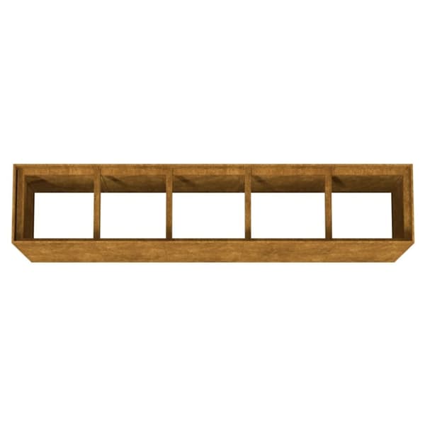 vidaXL Korotettu kukkalaatikko 200x40x80 cm Corten teräs