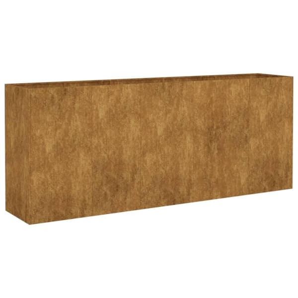 vidaXL Odlingslåda 200x40x80 cm rosttrögt stål