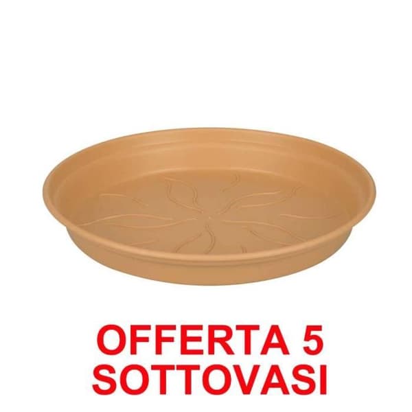 Sottovaso Green Basics Growpot Fat 10cm Mild Terra Elho - Beige - Elho