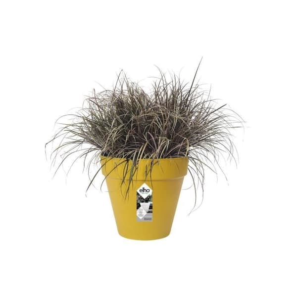 ELHO Rund blomkruka Loft Urban 20 - Utomhus - Ø 19,6 x H 17,7 cm - Okergul