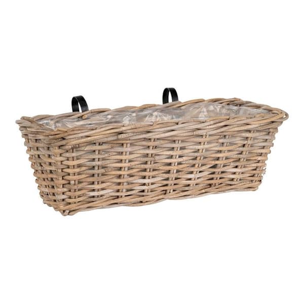 Rottinghängande balkonglåda med laminerad insida 60 x 20 x 23 cm